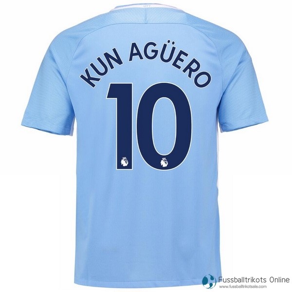 Manchester City Trikot Heim Kun Aguero 2017-18 Fussballtrikots Günstig